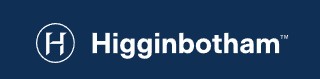 Higginbotham White on Blue logo Higginbotham Logo